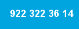 922 322 36 14